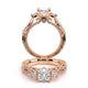 Verragio Three-Stone Princess Engagement Ring