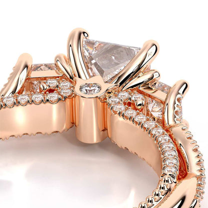 Verragio Three-Stone Princess Engagement Ring