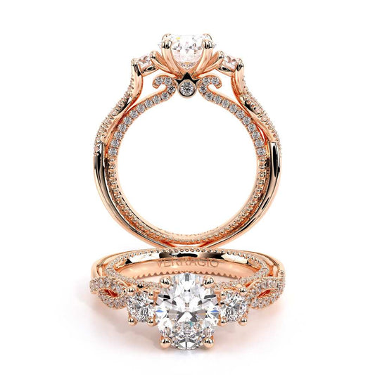 Verragio Three-Stone Oval Engagement Ring