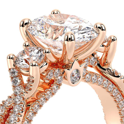 Verragio Three-Stone Oval Engagement Ring