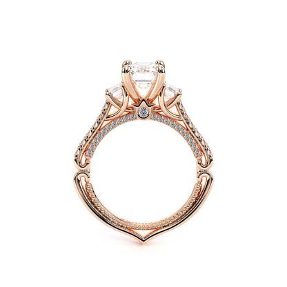 Verragio Three-Stone Emerald Engagement Ring