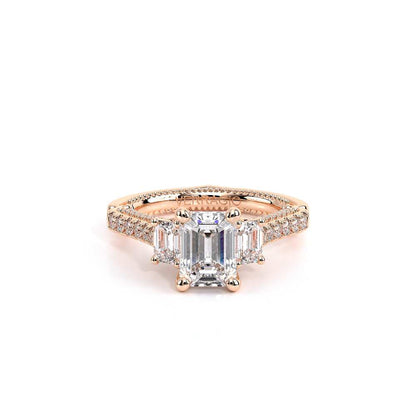 Verragio Three-Stone Emerald Engagement Ring
