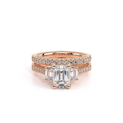 Verragio Three-Stone Emerald Engagement Ring