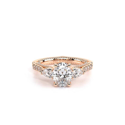 Verragio Three-Stone Oval Engagement Ring