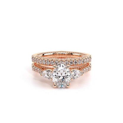 Verragio Three-Stone Oval Engagement Ring