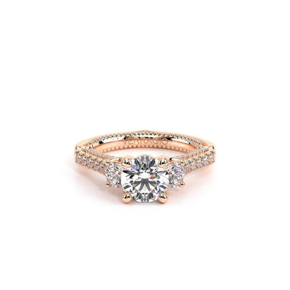 Verragio Three-Stone Round Engagement Ring