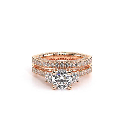 Verragio Three-Stone Round Engagement Ring