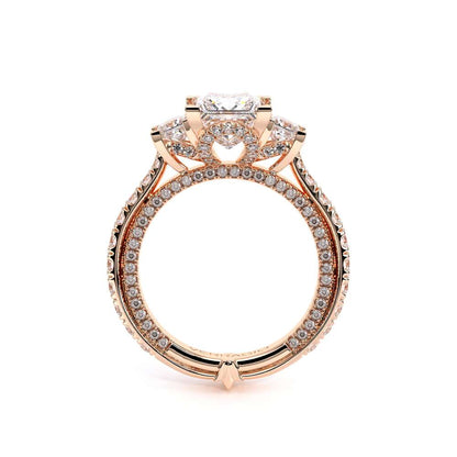 Verragio Three-Stone Princess Engagement Ring