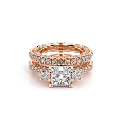 Verragio Three-Stone Princess Engagement Ring