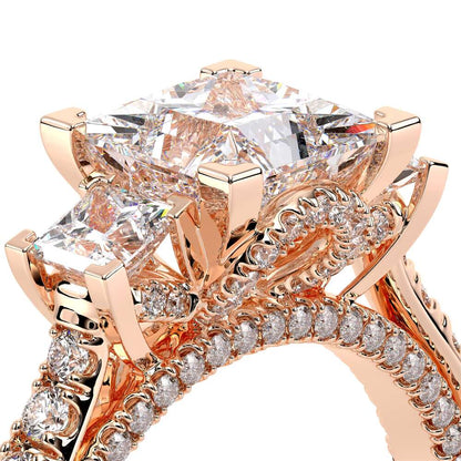 Verragio Three-Stone Princess Engagement Ring