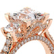 Verragio Three-Stone Princess Engagement Ring