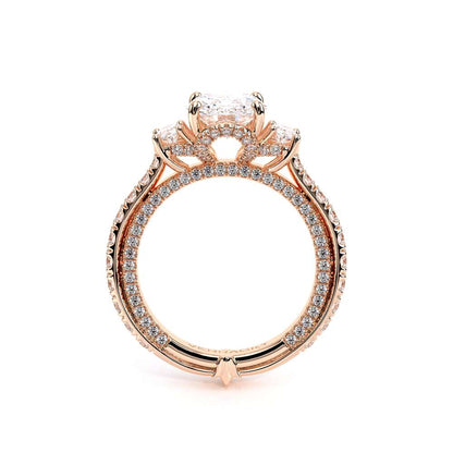 Verragio Three-Stone Oval Engagement Ring