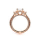 Verragio Three-Stone Oval Engagement Ring