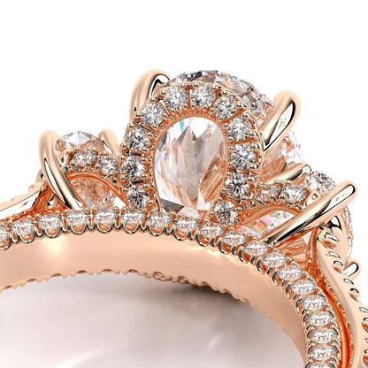 Verragio Three-Stone Oval Engagement Ring