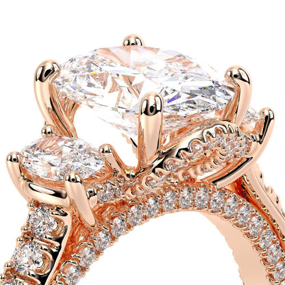 Verragio Three-Stone Oval Engagement Ring