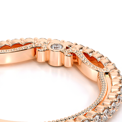 Verragio Halo Round Wedding Band
