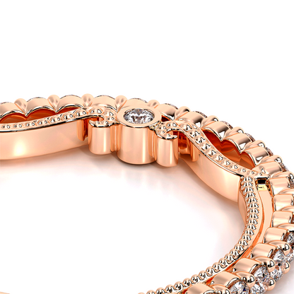 Verragio Halo Round Wedding Band