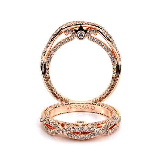 Verragio Halo Round Wedding Band