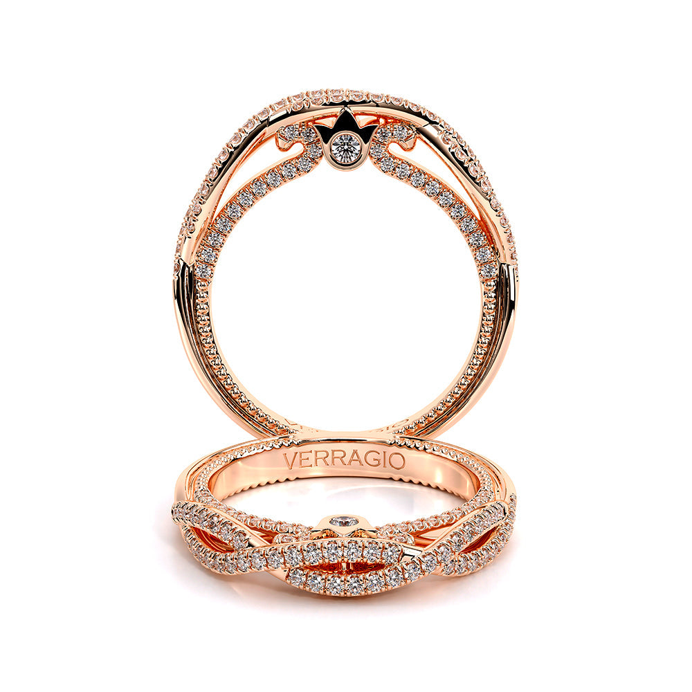 Verragio Halo Round Wedding Band
