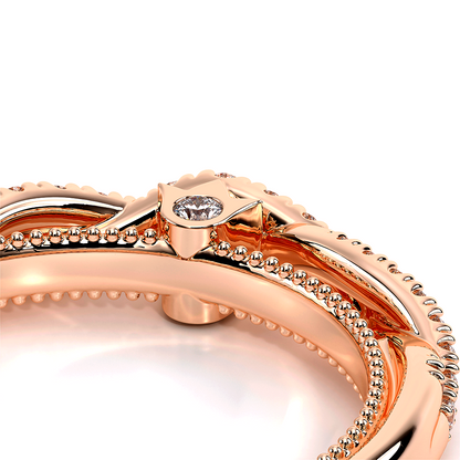 Verragio Halo Round Wedding Band