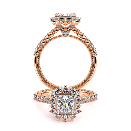 Verragio Halo Princess Engagement Ring
