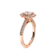 Verragio Halo Princess Engagement Ring