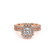 Verragio Halo Princess Engagement Ring