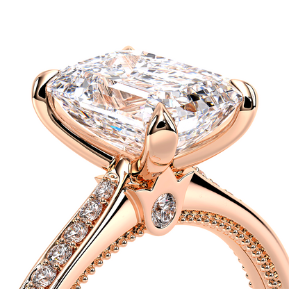 Verragio Solitaire Emerald Engagement Ring