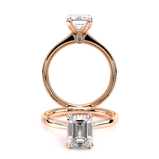 Verragio Solitaire Emerald Engagement Ring