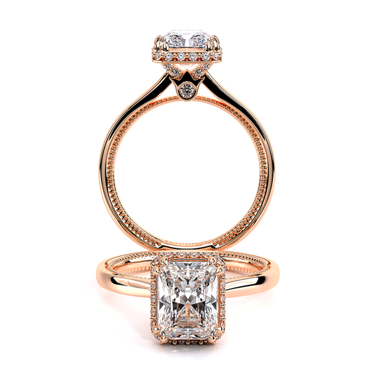 Verragio Solitaire Emerald Engagement Ring
