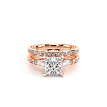 Verragio Three-Stone Princess Engagement Ring