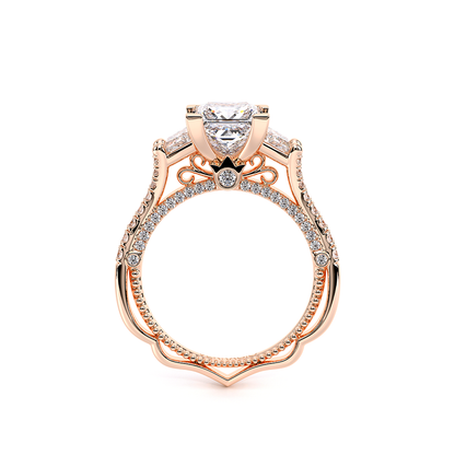 Verragio Three-Stone Princess Engagement Ring