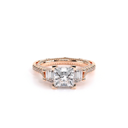 Verragio Three-Stone Princess Engagement Ring