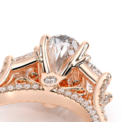 Verragio Three-Stone Oval Engagement Ring