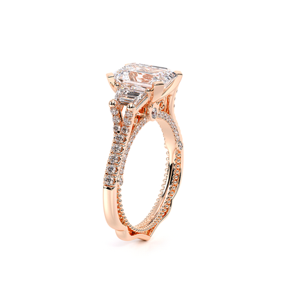 Verragio Three-Stone Emerald Engagement Ring