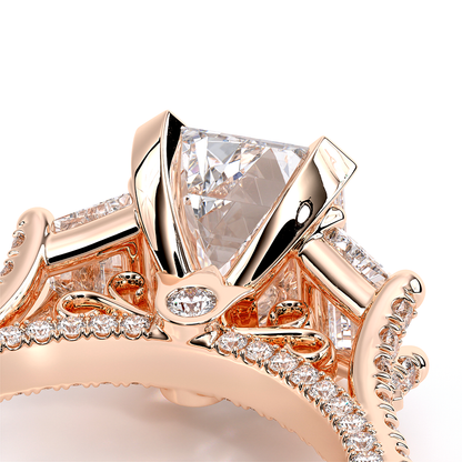 Verragio Three-Stone Emerald Engagement Ring