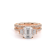 Verragio Three-Stone Emerald Engagement Ring