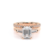 Verragio Three-Stone Emerald Engagement Ring