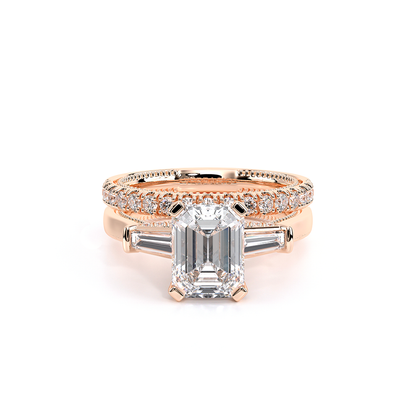 Verragio Three-Stone Emerald Engagement Ring