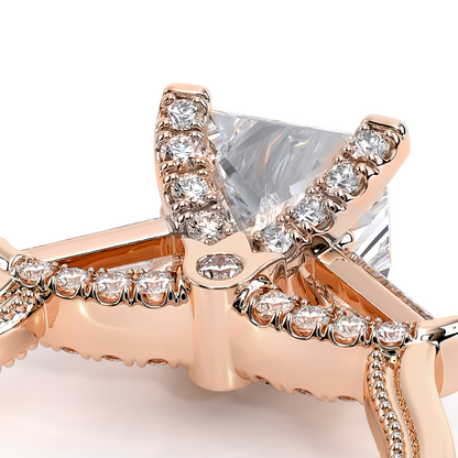 Verragio Three-Stone Princess Engagement Ring