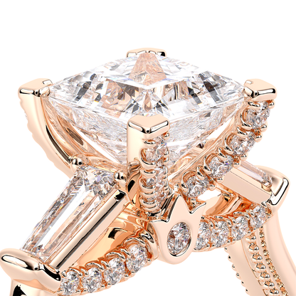 Verragio Three-Stone Princess Engagement Ring