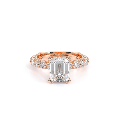 Verragio Pave Emerald Engagement Ring