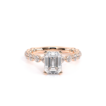 Verragio Pave Emerald Engagement Ring