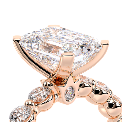 Verragio Pave Emerald Engagement Ring