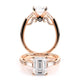 Verragio Three-Stone Emerald Engagement Ring
