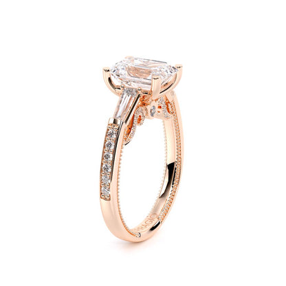 Verragio Three-Stone Emerald Engagement Ring