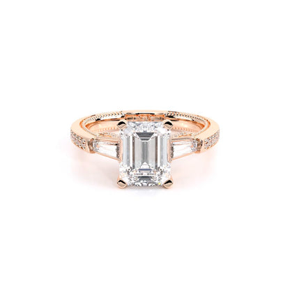 Verragio Three-Stone Emerald Engagement Ring