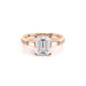 Verragio Three-Stone Emerald Engagement Ring