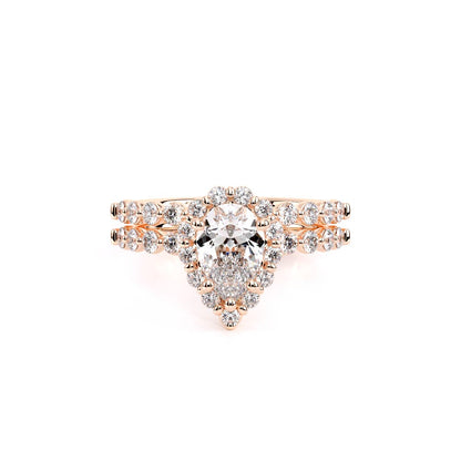 Verragio Halo Pear Engagement Ring