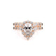 Verragio Halo Pear Engagement Ring